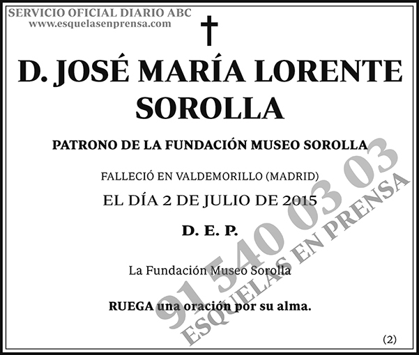 José María Lorente Sorolla